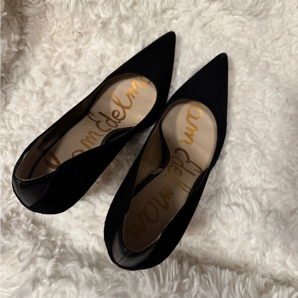 Sam Edelman Black Suede Heels